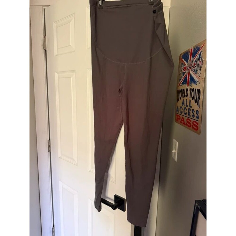 Maternity Leggings - Dark Gray - XL - Over Bump Full Panel
